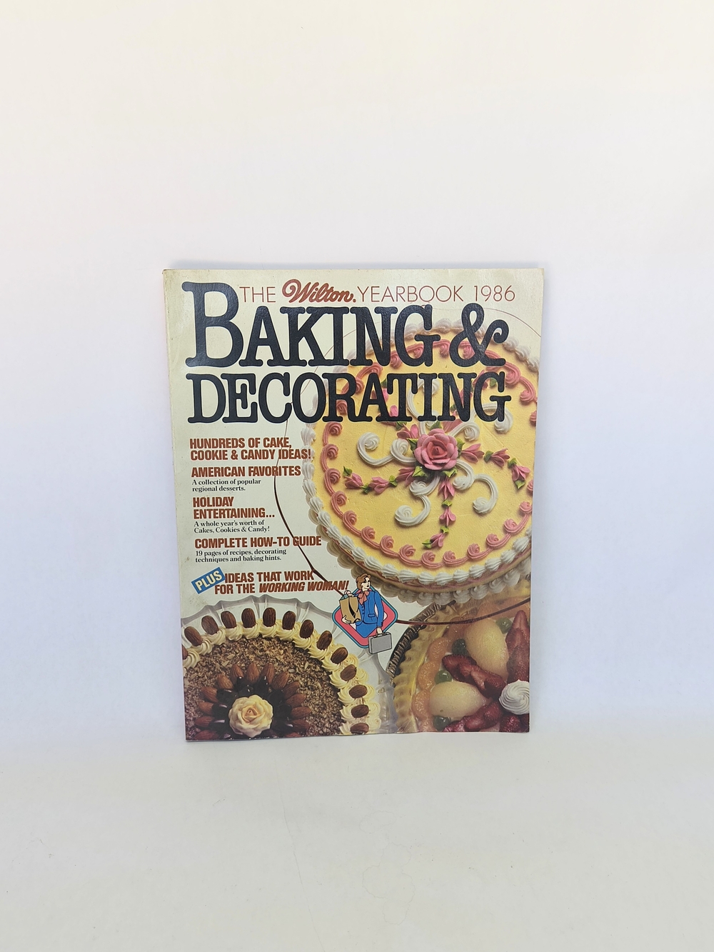 BOOK Wilton Cake Decorating Yearbook 1986 Cake & Cookie Ideas Magazine Vintage